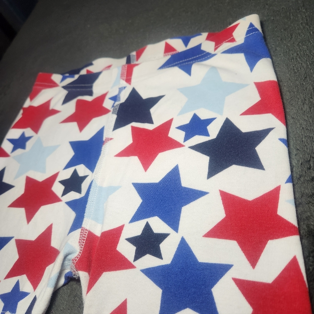 Hanna Andersson Star-Print Shorts  100% Organic Cotton Size 6/7 Kids - Picture 2 of 8